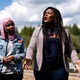 PARK RAPIDS, MN - SEPTEMBER 04: Rep. Cori Bush (D-MO) speaks while visiting the headwaters of the Mississippi River where the Line 3 Pipeline is being constructed on September 4, 2021 in Park Rapids, Minnesota. Bush joined other House members stating her opposition to the oil pipeline which has been opposed by multiple Native American tribes and environmental activists.
